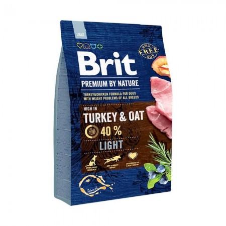 Brit Premium Dog Light корм для собак всех пород 3 кг